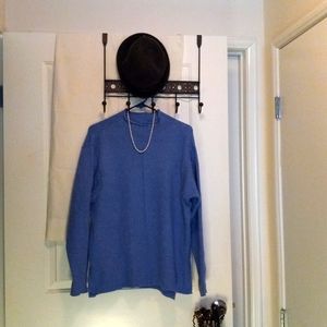 Alyson Parker lite blue sweater,mock neck